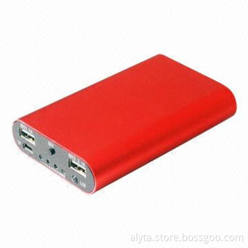 6,000mAh Mobile power note detecting function with FCC, CE, RoHS certifications